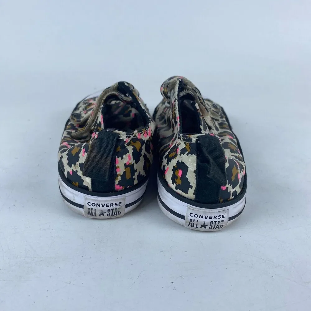 Converse All-Star CTAS 2V‎ OX Infant Baby Shoes Size 9 Multicolor Cheetah Pixel